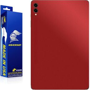 ArmorSuit 2 Pack Matte Red Metallic Vinyl Skin (Back Only) for Samsung Galaxy Tab S9 Ultra 14.6" MilitaryShield - Made in USA