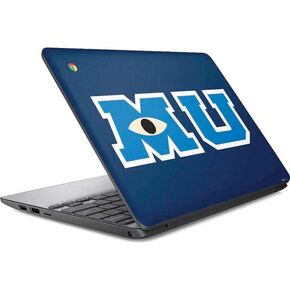 Skinit Decal Laptop Skin Compatible with Chromebook 11 G5 - Officially Licensed Disney Monsters University MU Logo Design