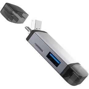 محول قارئ بطاقة OTG و Micro USB قارئ بطاقة ذاكرة عالية السرعة متوافقة