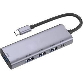 USB-C Hub 5-in-1 Adapter Type-C PD Charger Compatible with Motorola Razr Plus (2024,2023), Port Splitter