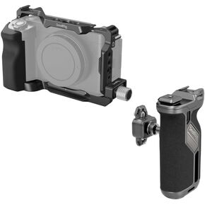 SmallRig ZV-E1 Cage Kit and Quick Release Rotating Side Handle with Integrated NATO Rail