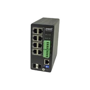 Transition Networks SISPM1040-582-LRT Mgd Hrd Poe++ Switch [8 ]10/100perp 1000b-tpoe++ (2) 100/1000base-x Sfp