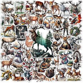 50 Pcs Donkey Stickers Waterproof Farmhouse Animal Decals Vinyl Cartoon Donkeys Sticker Pack for Water Bottle Laptop Phone Luggage Bike Guitar Scrapbook Gifts for Teens Boys Girls