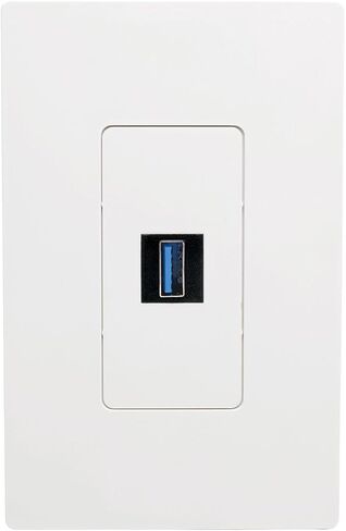Tripp Lite USB 3.0 Keystone/Panel Mount Cable (M/F) ، موصل زاوية ، أسود ، 1 '(U324-001-KPA-BK) in Saudi Arabia