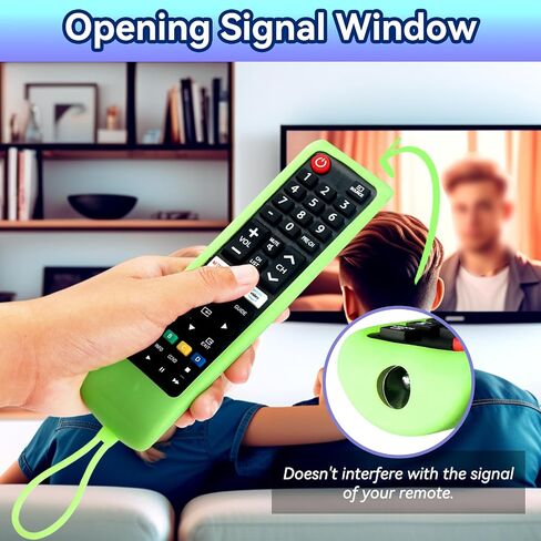 3 Pack Remote Case Compatible with Samsung TV Remote, Universal Silicone Protective Battery Cover Sleeve Skin for Samsung Smart TV LCD LED HDTV 3D Smart TVs Models (Pink+Blue+Green) in Saudi Arabia