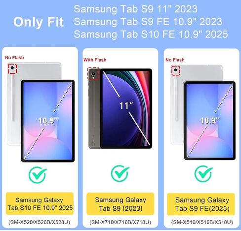 Case for Samsung Galaxy Tab S10 FE/ S9 FE 5G 10.9 Inch/Tab S9 11 Inch, Slim PU Leather Stand Cover with Auto Wake/Sleep, Multi-Angle Viewing & Shockproof, Black Cat Sky in Kuwait