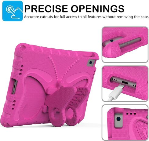 حالة Kids iPad لـ 9th/8/7th Gen - iPad 10.2 بوصة 2021/2020/2019 مع حامل الفراشة ، iPad Air 3 10.5 بوصة و iPad por in Kuwait