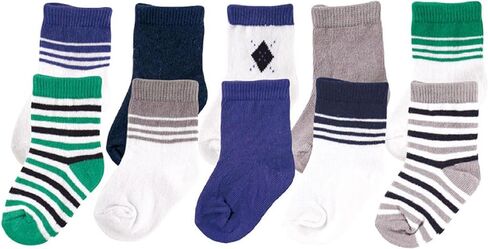 Luvable Friends Unisex Baby Socks Giftset, Zebra, 0-9 Months in Kuwait