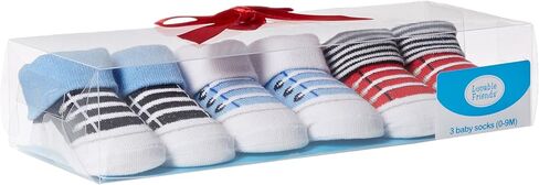Luvable Friends Unisex Baby Socks Giftset, Zebra, 0-9 Months in Kuwait
