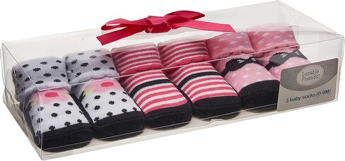 Luvable Friends Unisex Baby Socks Giftset, Zebra, 0-9 Months in Kuwait