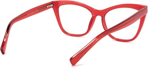 Zeelool Stylish TR90 Oversized Cat Eye Glasses with Non-prescription Clear Lens for Women Raegan OT964573 in Saudi Arabia
