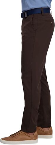 بنطال Haggar الرجالي Cool Right Performance Flex Slim Fit من الأمام المسطح، أسود، 29Wx30L in Saudi Arabia
