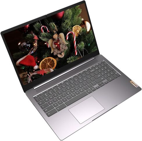 Lenovo IdeaPad 3i Chromebook, 15.6" FHD 1920 x 1080 Display, Intel Celeron N4500 1.1GHz, Intel UHD Graphics, 4GB RAM, 64GB SSD eMMC, Webcam, Bluetooth, Chrome OS, EAT 64GB USB Flash Drive, Arctic Grey in Kuwait