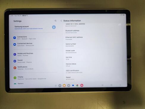 Samsung Galaxy Tab S9 Fe Wi-Fi 10.9 "128GB Android Tablet ، IP68 Water and Dust Printistant ، عمر بطارية طويل ، معالج قوي ، قلم S ، كاميرا 8MP ، تصميم خفيف الوزن ، إصدار الولايات المتحدة ، 2023 ، رمادي (متجدد) in Saudi Arabia