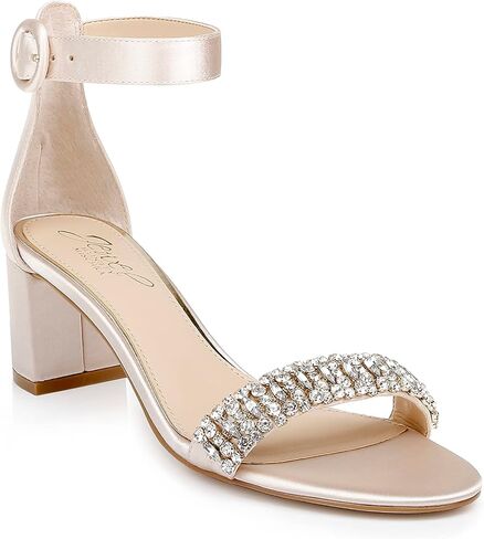 Jewel Badgley Mischka James Ankle Strap Block Heel in Saudi Arabia