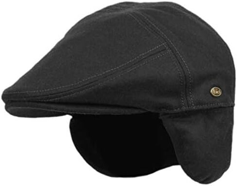 100% Wool Herringbone Winter Ivy Cabbie Hat w/Fleece Earflaps – Driving Hat (L, IVE2340PLAID) in Saudi Arabia