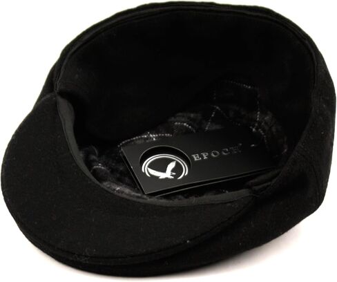 100% Wool Herringbone Winter Ivy Cabbie Hat w/Fleece Earflaps – Driving Hat (L, IVE2340PLAID) in Saudi Arabia