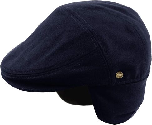 100% Wool Herringbone Winter Ivy Cabbie Hat w/Fleece Earflaps – Driving Hat (L, IVE2340PLAID) in Saudi Arabia
