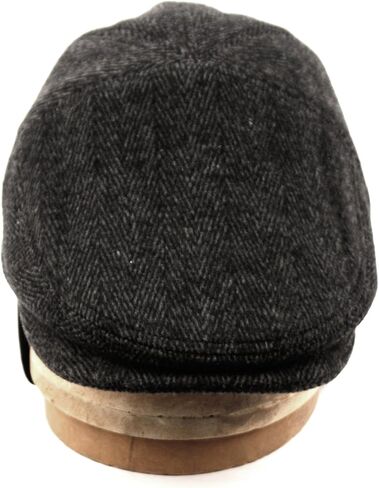 100% Wool Herringbone Winter Ivy Cabbie Hat w/Fleece Earflaps – Driving Hat (L, IVE2340PLAID) in Saudi Arabia