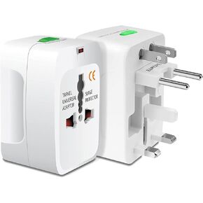 Worldwide Power Adapter Works for ZTE Valet is Universal for 90% of Travel Between US/EU/CN/AUS/NZ/UK Type