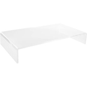 Realspace® Vayla Acrylic Monitor Stand, 3-5/8"H x 21-5/8"W x 11-3/4"D, Clear