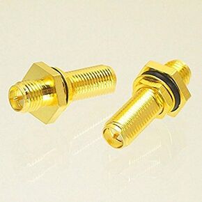 1x RP-SMA Female Plug to Plug Bulkhead Panel Mount O-Ring Connector Adapter Ships from USA
