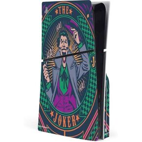 Skinit Decal Gaming Skin Compatible with PS5 Slim Disk Console - Officially Licensed DC Comics The Joker Casino Chip Design
