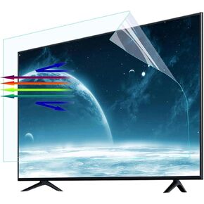 Wzglod 32-75 Inch TV Anti Blue Light Screen Protector Anti Glare Film Filtering Out Harming Blue Light Reduce Eye Fatigue and Eye Strain