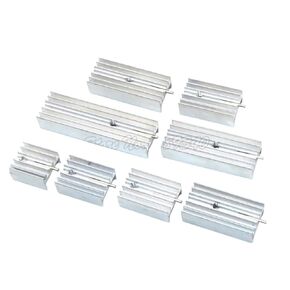 100Pcs White Aluminum Heatsink Radiator 15 * 10 * 16/20/22/25/30/40/50Mm with Needle Transistor To-220 for To220 Transistors