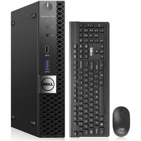 Dell OptiPlex 7050 Mini PC Desktop Computers, Intel Core i5-7500 2.7GHz, 32GB RAM, 512GB SSD, Windows 10 Pro (Renewed)