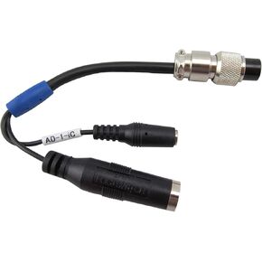 HeiL AD-1-IC AD1IC Original Sound ICOM 8-Pin Round with Mono 1/4 inch Female Jack for PTT Headset Boom-Microphone Adapter Cable