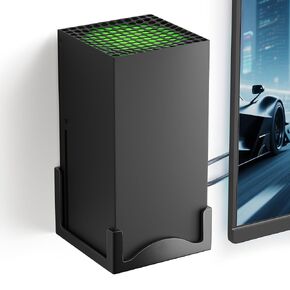 حامل الحائط لسلسلة Xbox Series X-حامل وحدة التحكم المعدنية الشاقة مع قاعدة التهوية ومنصات السيليكون-قوس Wall Sbox X لتوفير الفضاء لتحسين التبريد وسهولة التثبيت