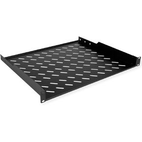 19 Inch Shelf 1 HE 400 T 15 kg Load Capacity Black