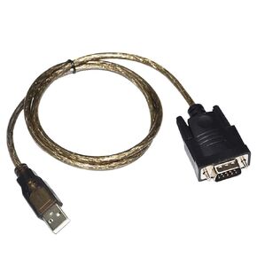 CH340 CHIP USB to RS232C D-SUB 9 PIN DB9 Male Adapter Converter Serial Communication Cable(1.8m,Blue)