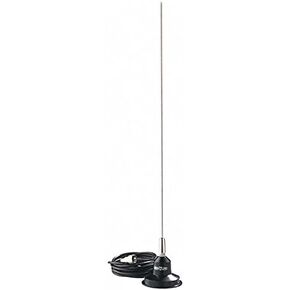 Hustler RUM-150 148-174MHz 5/8 Wave Mag Mount Antenna Cable PL259