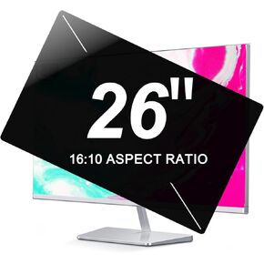 2-Pack 26 Inch Privacy Screen for Computer Monitor - 16:10 Widescreen Monitor - Anti Spy Privacy Screen Shield - Anti-Blue Light & Anti-Glare Protector Film - 21.69 Inch X 13.54 Inch