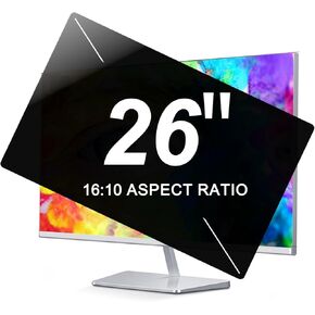 2-Pack 26 Inch Computer Privacy Screen Filter - Width: 21.69 Inch X Heigth: 13.54 Inch - Anti Spy Data Confidentiality Monitor Privacy Screen - Anti Blue Light - 16:10 Widescreen Monitor