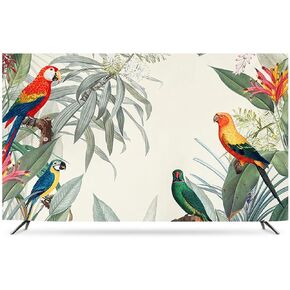 Modern Colorful Floral Print TV Dust Cover TV Monitor Screen Protector For LCD LED Indoor Bedroom Living Room Decoration Computer Cover Cloth(Size:52IN,Color:A)