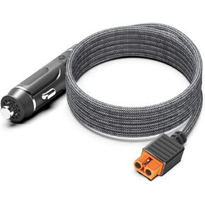 XT60i Charging Cable Car Cigarette Lighter Male Plug Connector for EF ECOFLOW River Delta 3 2 Pro Max Plus Anker SOLIX DJI Power 1000 500 AC70 AC50B EB55 Portable Power Station 8FT
