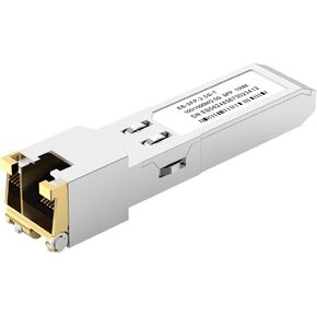 1.25G SFP-T Fiber Transceiver, Copper SFP to RJ45 Optical Module Auto-Negotiation, 10GBase SR, fit for Intel