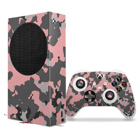WraptorSkinz Skin Decal Vinyl Wrap compatible with the XBOX Series S Console and Controller WraptorCamo Old School Camouflage Camo Pink (GAMING CONSOLE NOT INCLUDED)