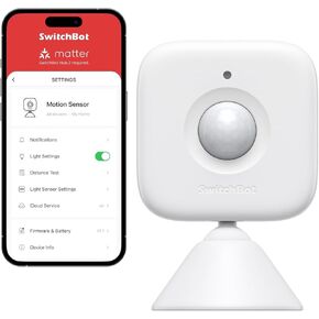 مستشعر باب الحركة الذكي-جهاز الكشف عن حركة PIR اللاسلكي لأمن المنزل ، متوافق مع Alexa و Google Assistant و Apple Home عبر SwitchBot Hub ، والتركيب السهل ، والتنبيهات في الوقت الفعلي (2025-أبيض)