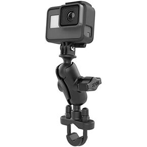 RAM يركع RAM-B-149Z-A-GOP1U المقود U-Bolt كرة مزدوجة مع محول كاميرا الحركة