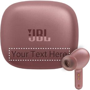 JBL Live Pro 2 مع Case - Rose - مع نقش مخصص اختياري - إلغاء الضوضاء سماعات الأذن - 40 ساعة من التشغيل - الشحن اللاسلكي ، IPX5 مقاوم للماء