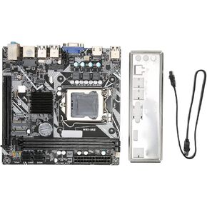 LGA 1155 Motherboard, H61 ME Mini ITX Motherboard LGA 1155 Support NVME M.2 M.2 Bluetooth VGA HD USB*10 PC Mining Motherboard.