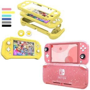 FIWWAT Switch Lite Case Yellow and Glitter Clear