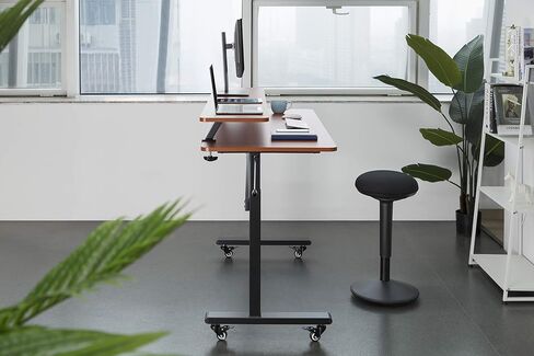 Stand Steady 55 Inch Clamp On Desk Shelf | Large Monitor Riser Supports 3 Screens for Extra Storage | Ergonomic Monitor Stand Securely Attaches to Surface with Clamp Base - No Screws (55 In / Maple) in Saudi Arabia
