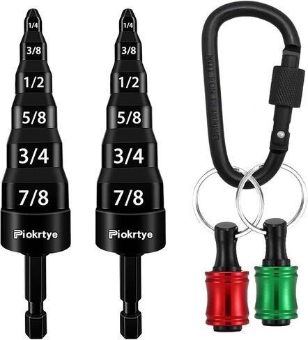 [6-in-1] HVAC Repair Tool, Swaging Tool HVAC, Piokrtye Copper Pipe Expander Tool Flaring Tool Bit 1/4'', 3/8'', 1/2'', 5/8'', 3/4'' and 7/8'' for HVAC Air Conditioner Repairing in Kuwait