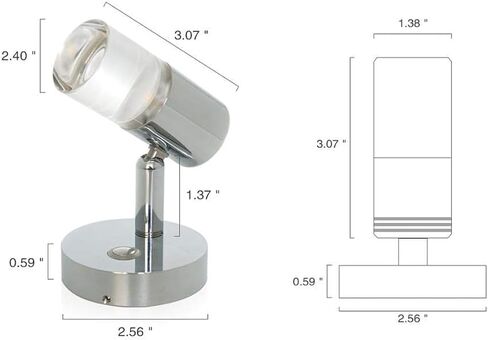 LED Reading Light, Touch Switch Memory Function Dimmable Light for RV Caravan, Boat, Motorhome with USB Interface, Type E with USB Port in Saudi Arabia