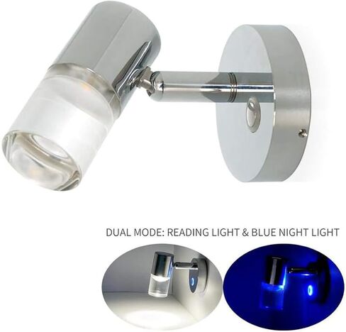 LED Reading Light, Touch Switch Memory Function Dimmable Light for RV Caravan, Boat, Motorhome with USB Interface, Type E with USB Port in Saudi Arabia